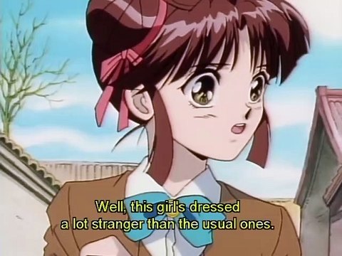 Japanese schoolgirl takes on gang of ancient Chinese street thugs | 'Fushigi Yugi' Anime Clip