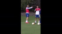 Higuain loses cool in Chelsea training