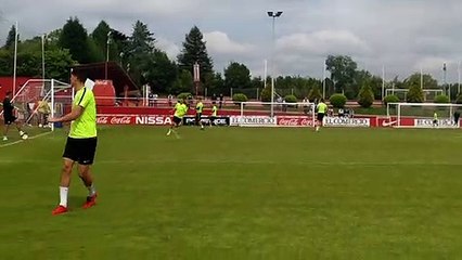 Entrenamiento del Sporting para Seguir Preparando el Partido frente al Albacete