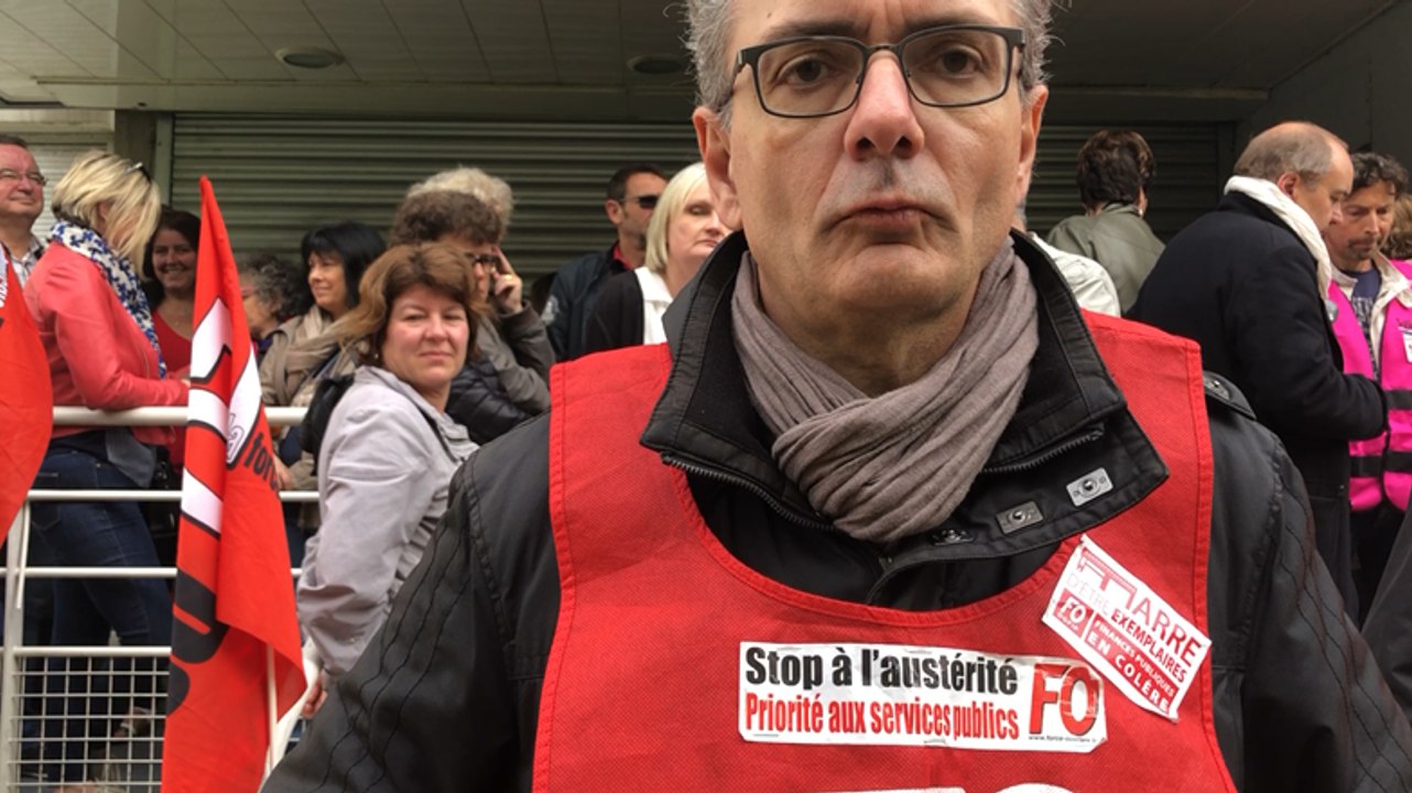 Grève départementale des fonctionnaires des Fin...