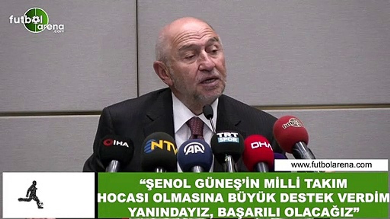 Nihat Özdemir: "Şenol Güneş'in Milli Takım hocası olmasına büyük destek verdim yanındayız"