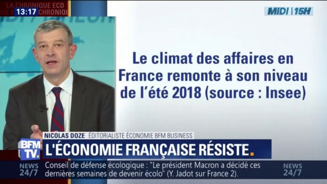 Les indicateurs le montrent, l'économie française résiste plutôt bien