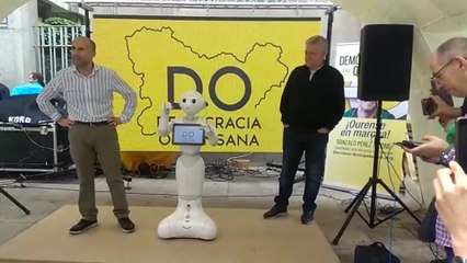 Un robot formará parte de la campaña electoral de Democracia Ourensana