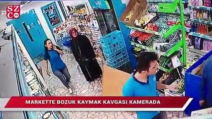 İstanbul’da markette bozuk kaymak kavgası