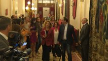 Miembros de la Mesa del Congreso acuden a la reunión