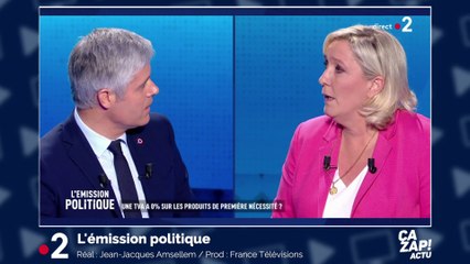 Marine Le Pen mouche Laurent Wauquiez