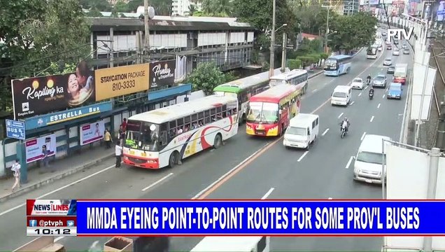 MMDA eyeing point-to-point routes for some prov'l buses