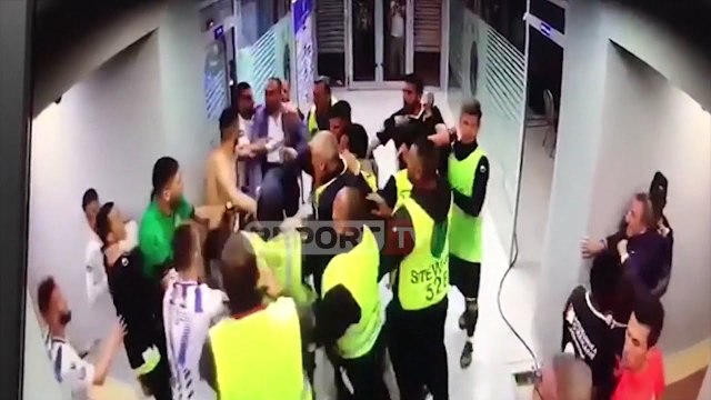 Report Tv - Dhuna në ndeshjen Tirana-Laçi, klubi bardheblu: Do ankohemi në UEFA dhe FIFA