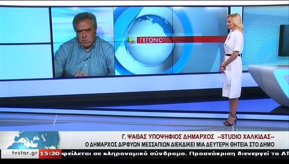 Ο υποψήφιος δήμαρχος Διρφύων-Μεσσαπίων,Γ.ΨΑΘΑΣ, στο STAR Κεντρικής Ελλάδας
