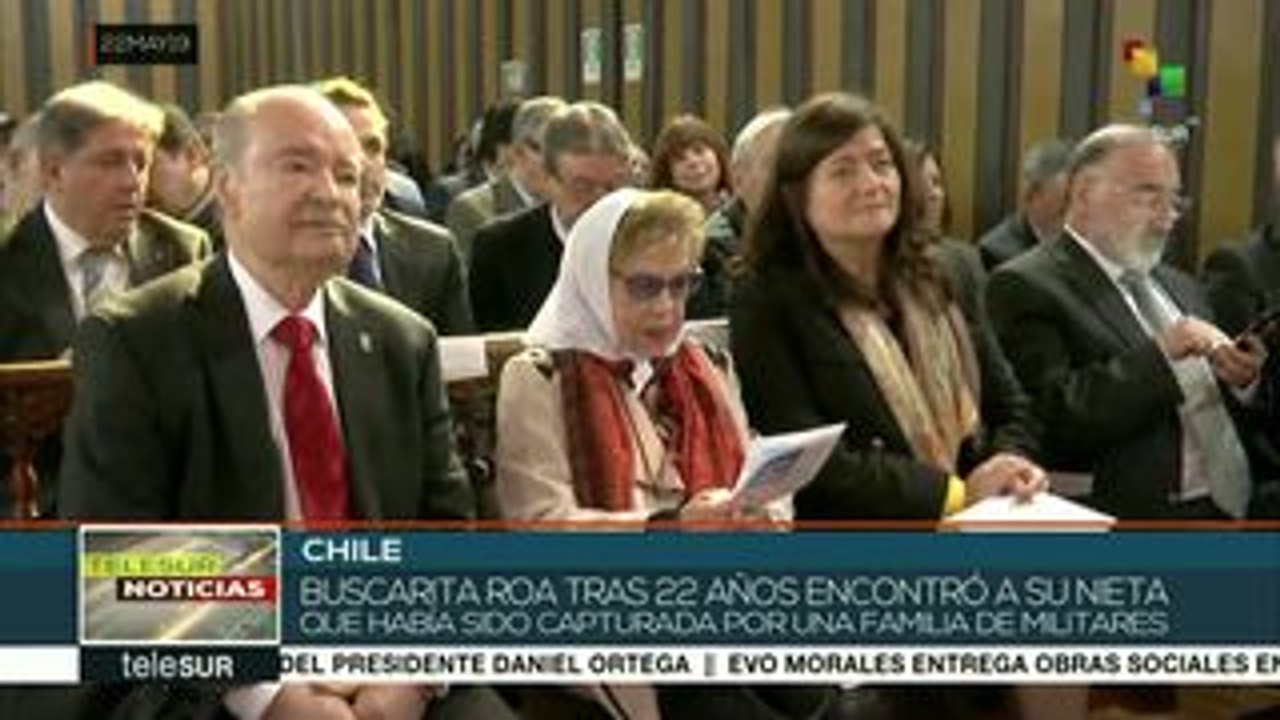 Abuela de Plaza de Mayo ofrece clase magistral de DDHH en Chile