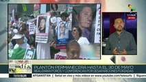 México:instalan plantón Verdad y Justicia por víctimas de desaparición