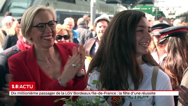 Dix millionième passager de la LGV Bordeaux/Ile-de-France : la fête d'une réussite