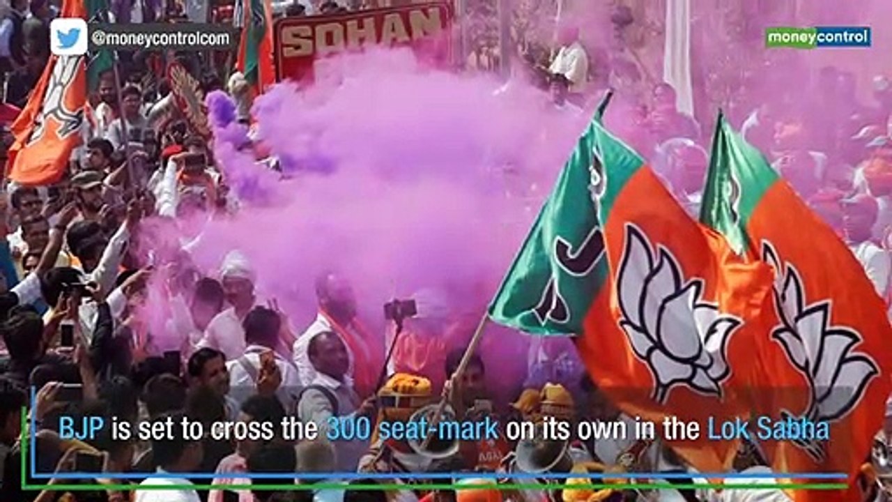 Narendra Modi and Amit Shah addressed their party workers and the media at the BJP HQ