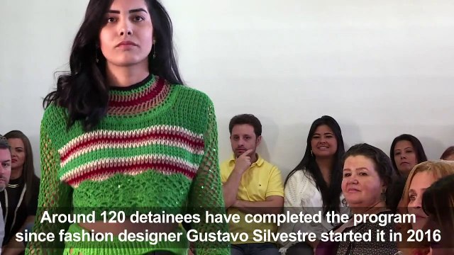 Inmates show off crochet creations in Brazil prison fashion show