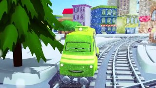Troy le Train et Chuck le Camion Elevateur à Car City | Dessin animés pour enfants