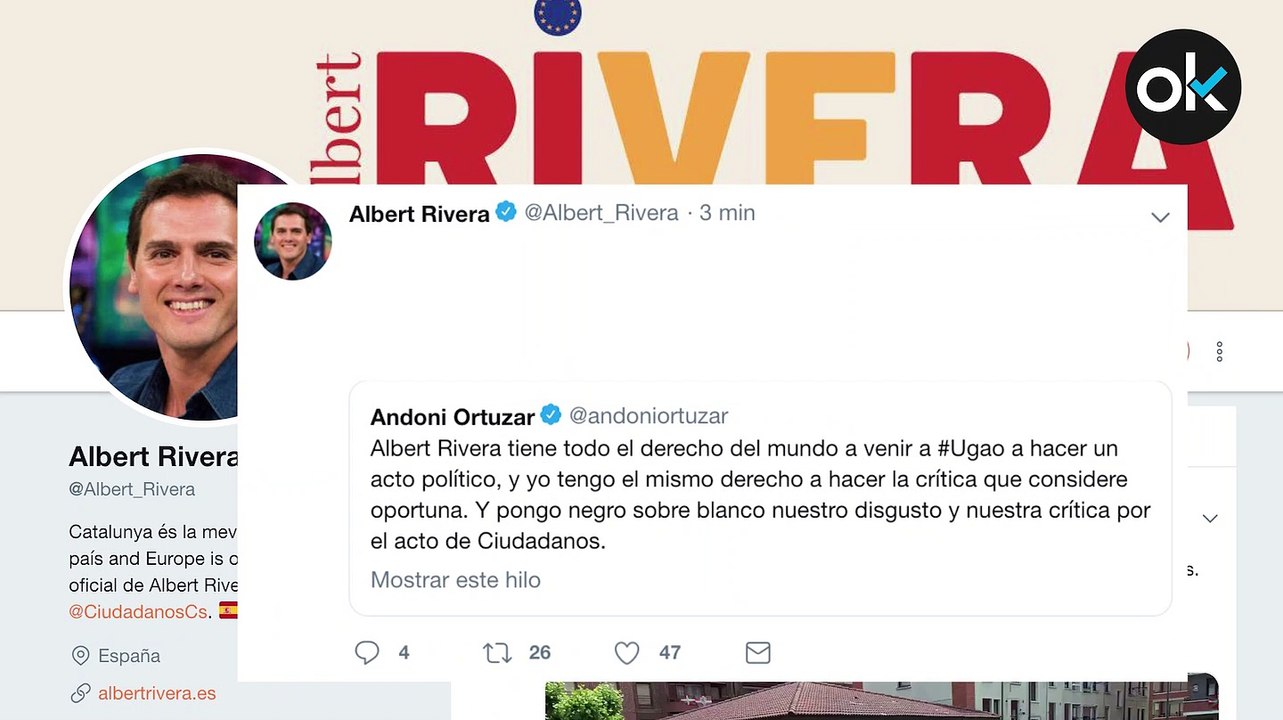 Rivera: Qué pena que no pusiera usted negro sobre blanco su disgusto y su crítica cuando homenajearon a Jose Ternera  en el lugar donde hoy hemos homenajeado a las víctimas del terrorismo.