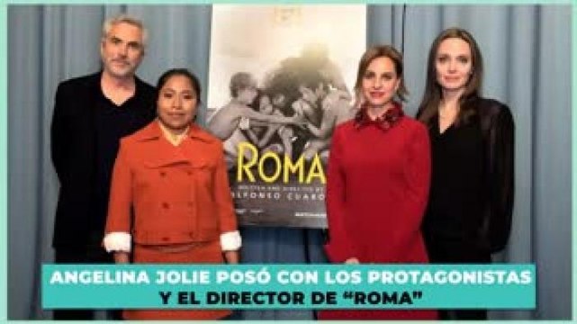 Entretenimiento | Angelina Jolie se reúne con el elenco de la película Roma