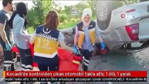 Kocaeli'de kontrolden çıkan otomobil takla attı: 1 ölü, 1 yaralı