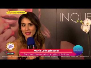 María León confiesa que está superando una fuerte depresión | Sale el Sol
