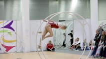 Jimnastik Çarkında Alman Kız Müthiş Akrobasi