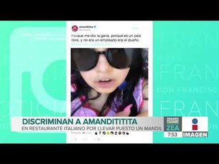 Discriminan a Amandititita en restaurante de Coyoacán por llevar puesto un mandil | Francisco Zea