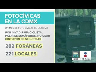 Suman más de 33 mil infracciones en el primer mes de las fotocívicas | Noticias con Francisco Zea