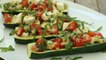 How to Make Caprese Salad-Stuffed Zucchini Boats
