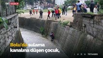 Su kanalına düşen çocuğu itfaiye ekipleri kurtardı