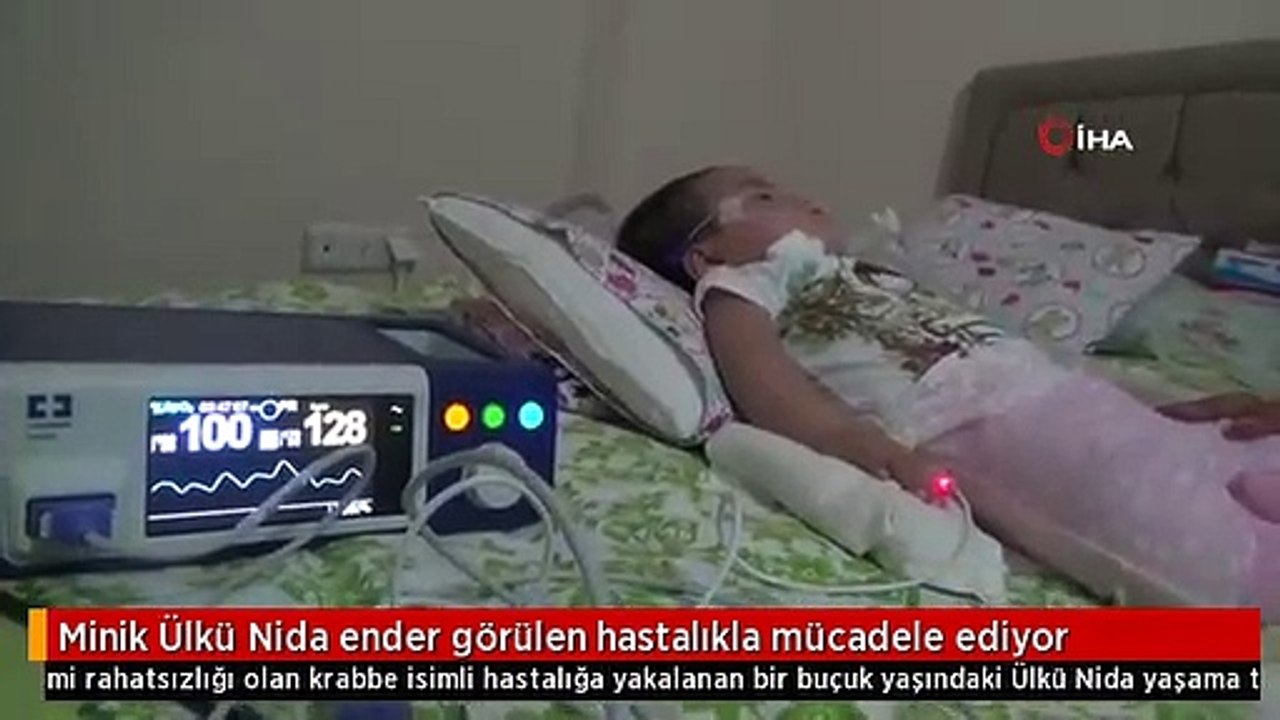 Minik Ülkü Nida ender görülen hastalıkla mücadele ediyor
