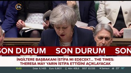 May'in istifa etmesi bekleniyor