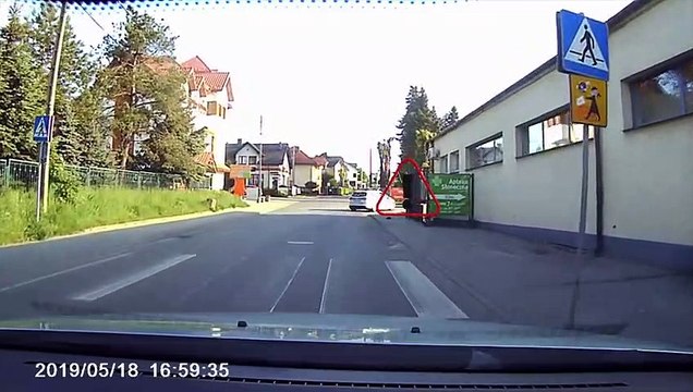Une voiture de police protège un hérisson