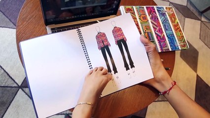 مكسيكية تتحدى إعاقتها وتصمم أزياء بقدميها