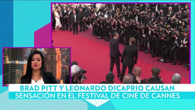 Brad Pitt y Leonardo Dicaprio causan sensación en el festival de cine de Cannes