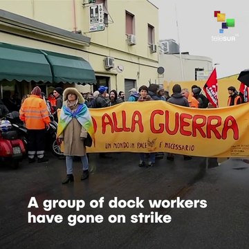 Italian Unions Protest Against Yemen War