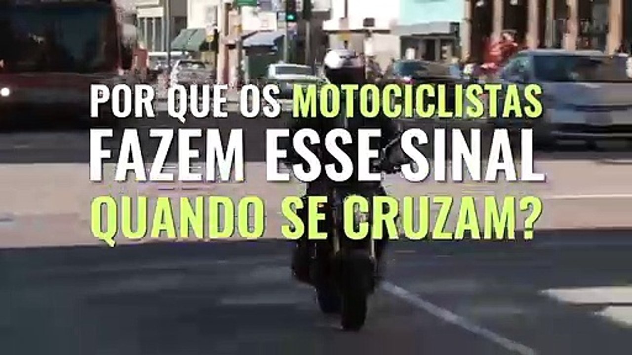 Sabes porque os motociclistas fazem este sinal sempre que se cruzam?