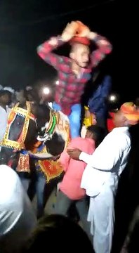 Nagin dance - incrediboe chap dancing on a neck of a horse???!!! Yes this is a thing in India!
