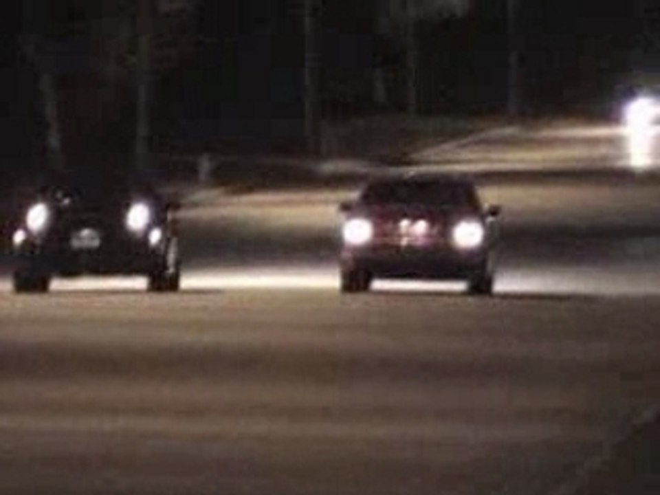 Bmw M3 E36 vs Mitsubishi Eclipse Turbo (400m course de rue)