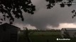 Tornado swirls ominously near neighborhood