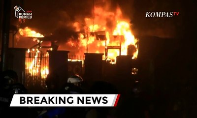 [TERBARU] Area di Asrama Brimob Petamburan Dibakar Massa