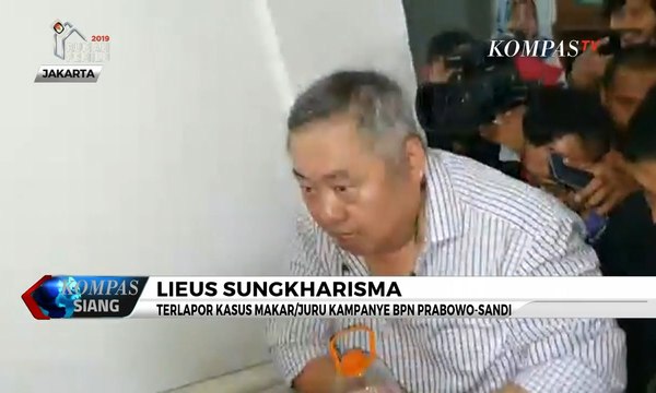 Juru Kampanye BPN Prabowo-Sandi, Lieus Sungkharisma Ditangkap