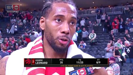Kawhi Leonard Postgame Interview - Game 5