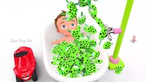 Little Baby Soccer Balls 3D Ice Creams Popsicles Shower to Learn Colors for Children - Kids Learning