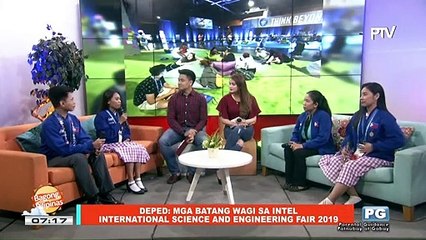 ON THE SPOT | DepEd: Mga batang wagi sa Intel International Science and Engineering Fair 2019