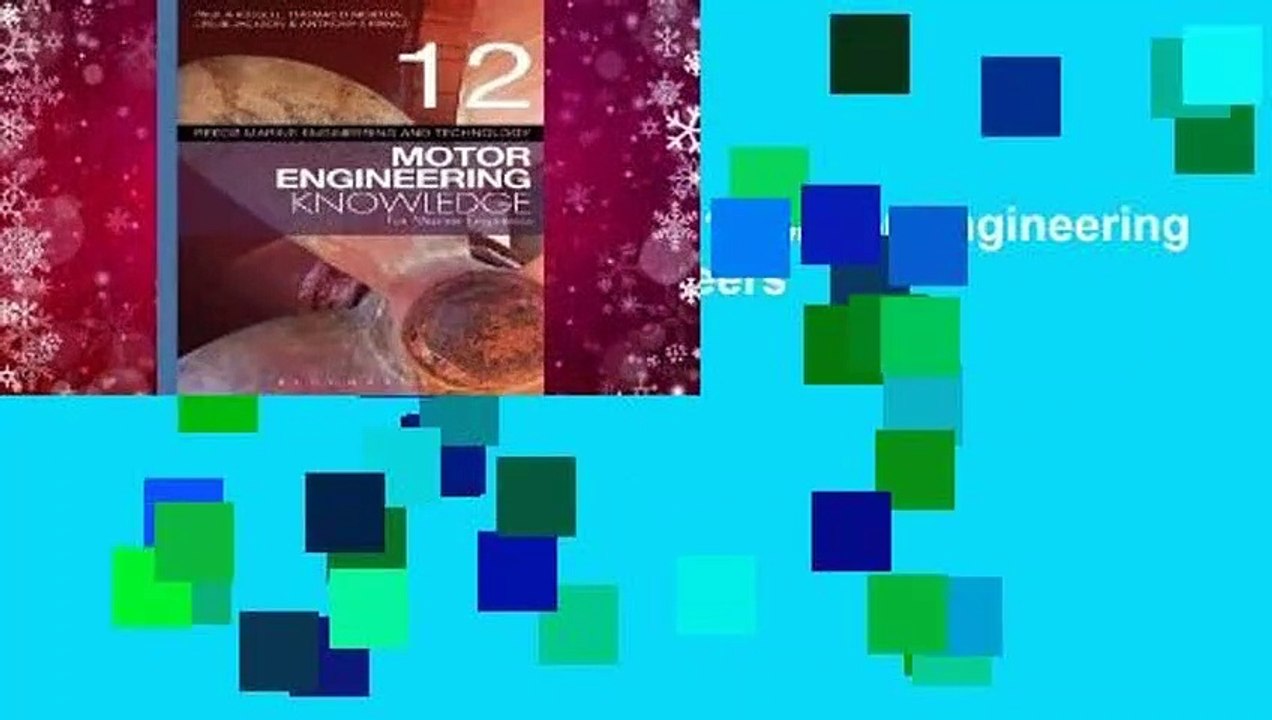[MOST WISHED]  Reeds Vol 12 Motor Engineering Knowledge for Marine Engineers