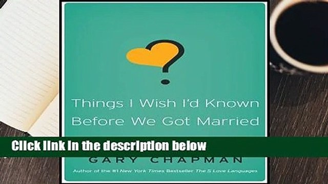 [GIFT IDEAS] Things I Wish I'd Known Before We Got Married