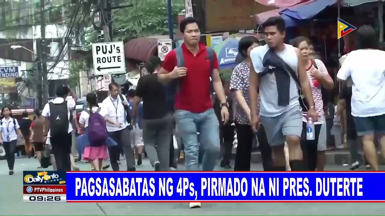 Pagsasabatas ng 4Ps, pirmado na ni Pres. #Duterte