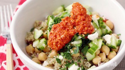 How to Make Mediterranean Chickpea & Quinoa Bowls