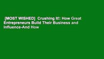 [MOST WISHED]  Crushing It!: How Great Entrepreneurs Build Their Business and Influence-And How