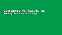 [MOST WISHED]  Poor Students, Rich Teaching: Mindsets for Change