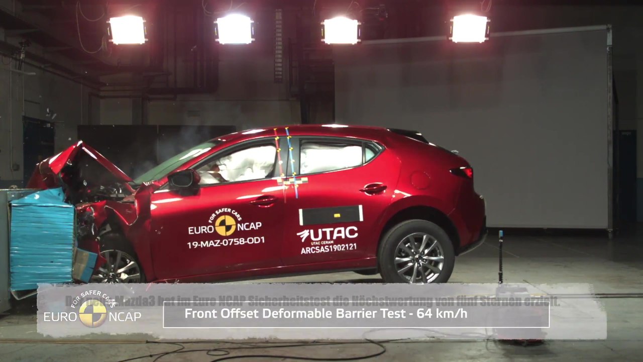 Maximale Sicherheit - Fünf Sterne für den neuen Mazda3